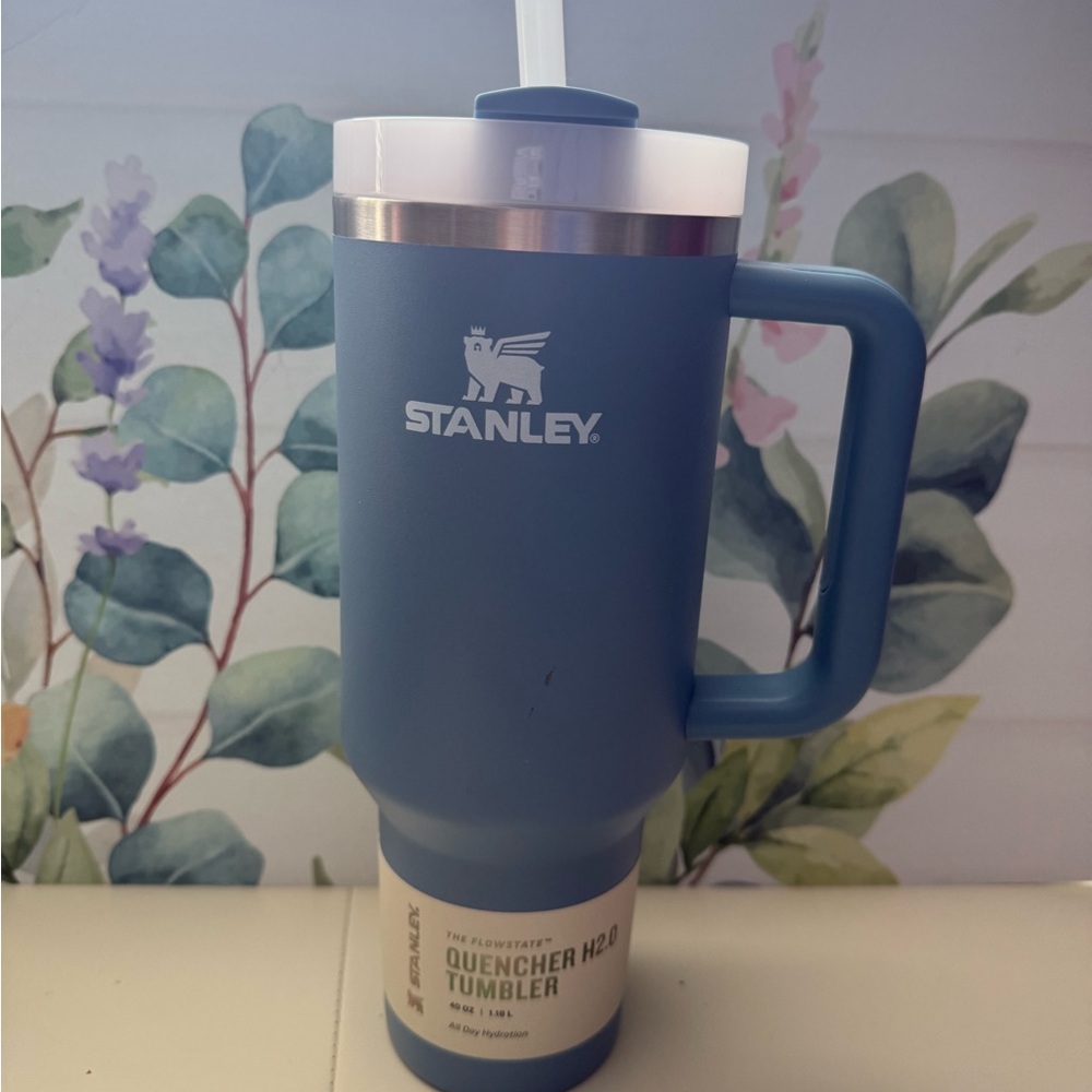 Stanley Matte Blue Tumbler with Handle
